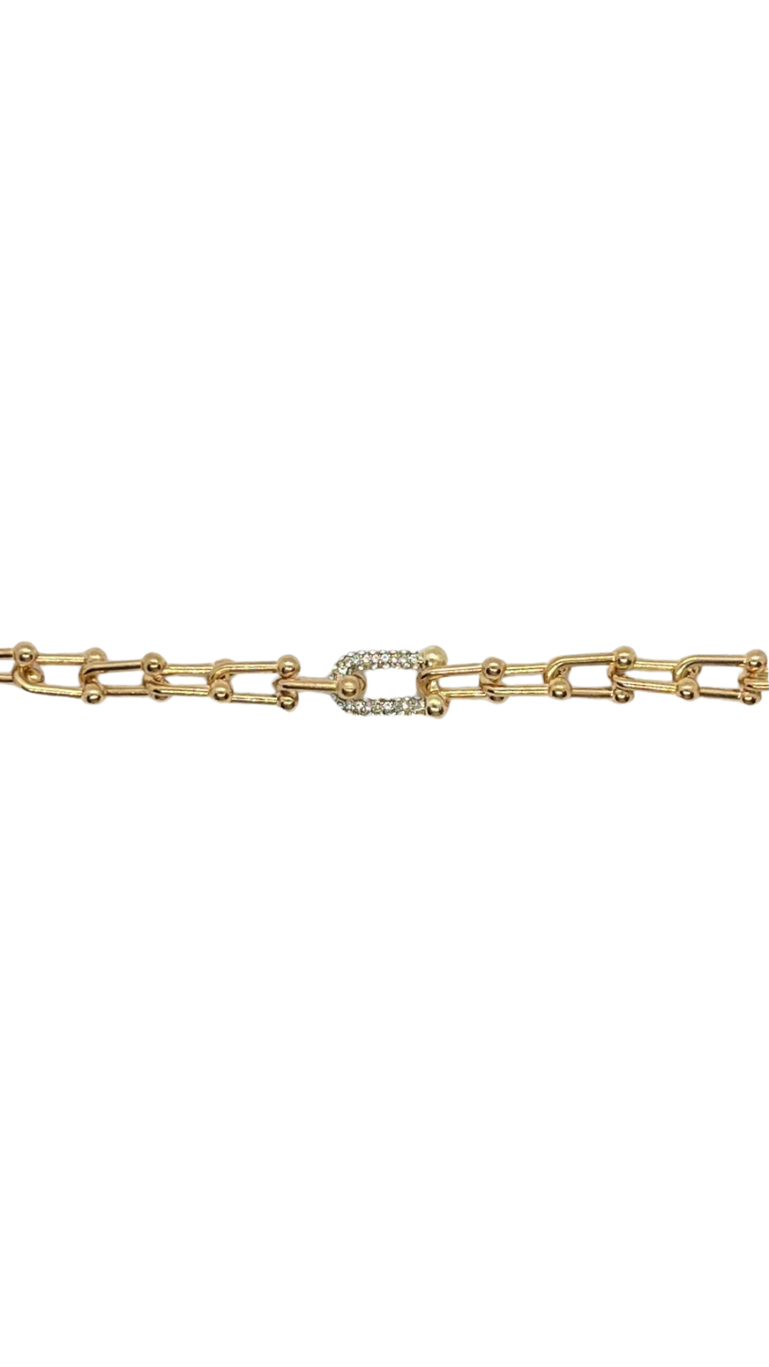 Golden Diamond Lock Bracelete