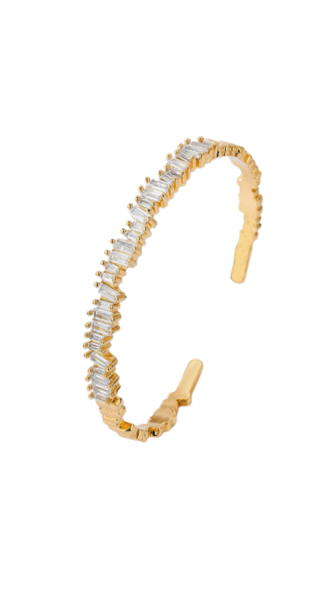 Golden Diamond Cuff Bracelet