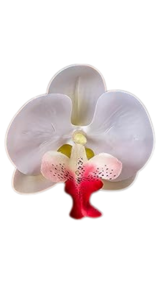 Orchid Flower Earring - Red Hint