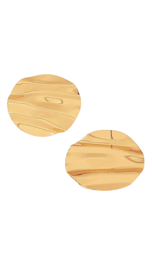 Golden Ripple Studs