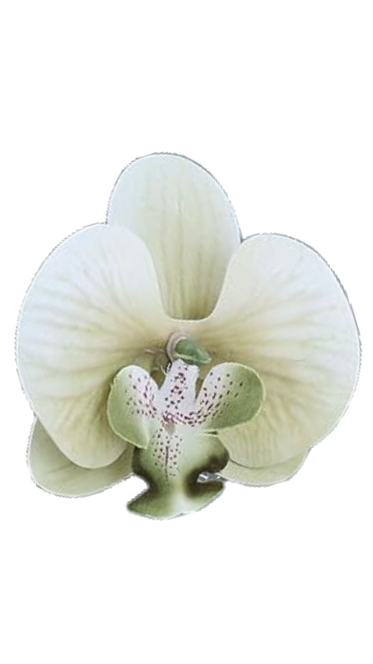 Orchid Flower Earring - Sage