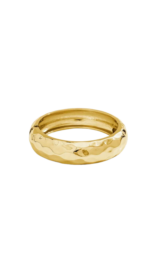 Gold Molten Bangle