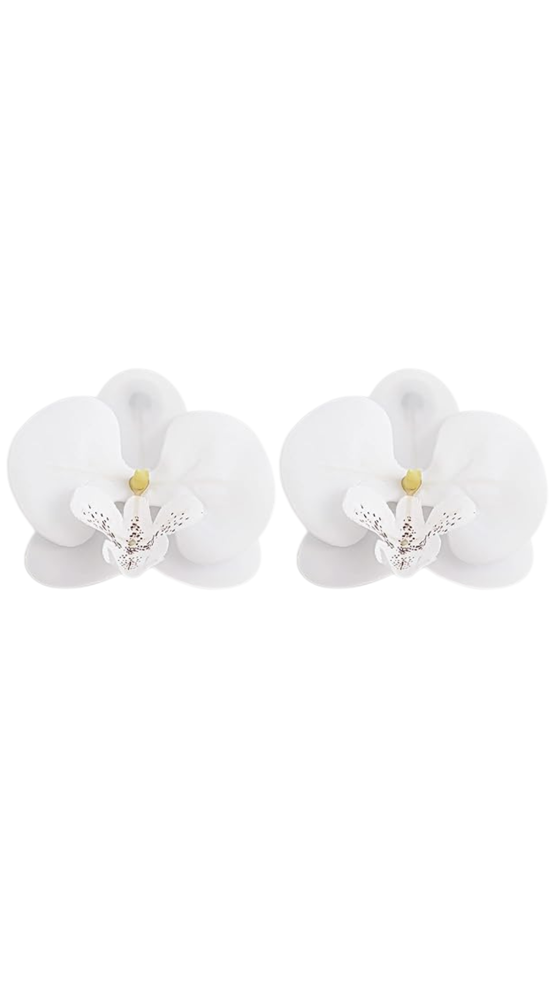 Orchid Flower Earring - Pearl White