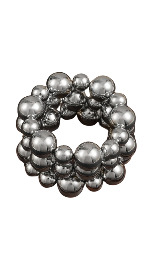 Silver Pearl Bracelets